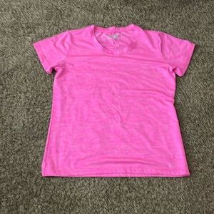 pink Under Armor shirt
